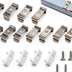 SXYYDSG U-Shape Clips Wall Mount Stainless Steel Set of 48-0