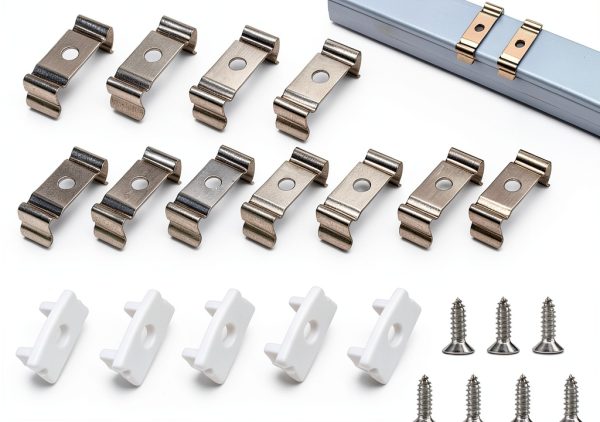 SXYYDSG U-Shape Clips Wall Mount Stainless Steel Set of 48-0