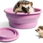 JSLZF Hedgehog Bath Kit Foldable Tub Grooming Supplies-0