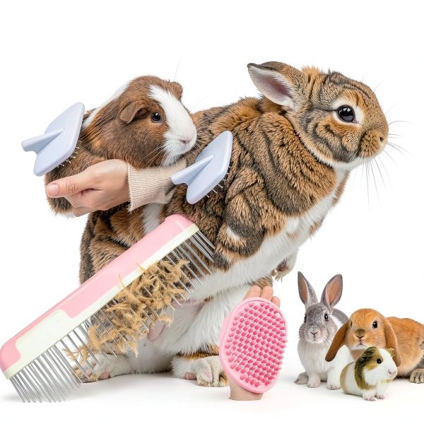 Crafterlife Pet Grooming Kit Slicker Brush Nail Clipper Comb-2