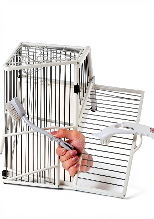 MANON ROSA Bird Cage Cleaning Brush Reverse Bristle Design-4