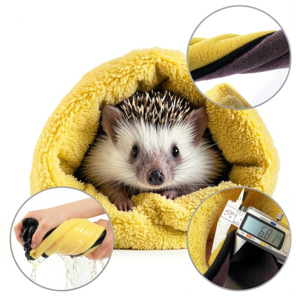 WEWAYKGJ Hedgehog Bath Set Collapsible Tub Nail Clipper-2