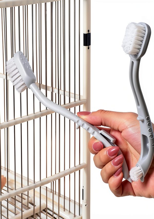 MANON ROSA Bird Cage Cleaning Brush Reverse Bristle Design-0