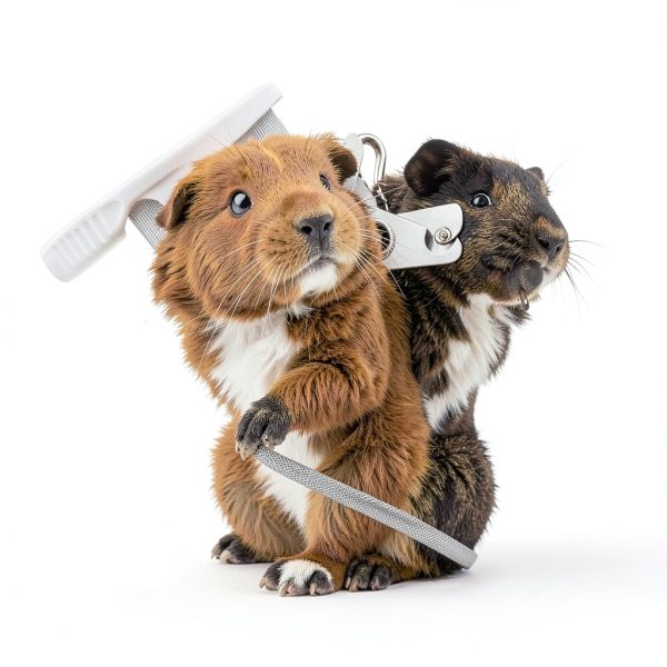 HAEZU Small Animal Grooming Kit Stainless Steel Comb Shed-5