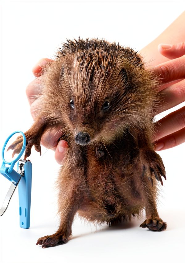 Mudder Hedgehog Grooming Kit Soft Brush Nail Clipper-2