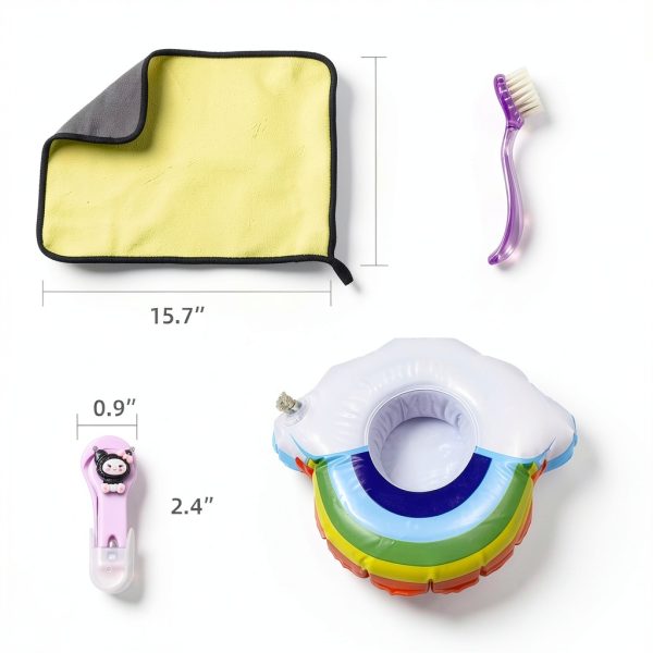 WEWAYKGJ Hedgehog Bath Set Collapsible Tub Nail Clipper-6