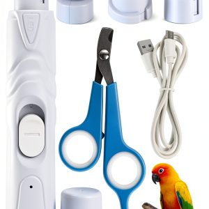 Anicuta Bird Nail Grinder Quiet Dual Speed Pet Grooming Tool-0