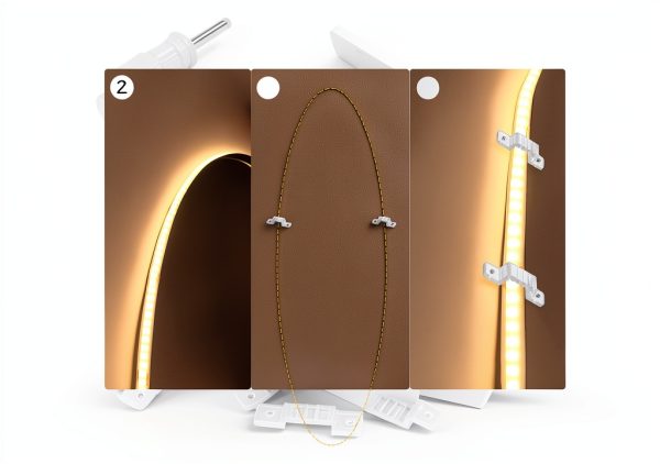 TIXIPEM Neon Light Clips Plastic Mounting 16x19mm-4