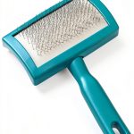 Weaver Livestock Teal Plastic Slicker Brush Grooming Tool-0