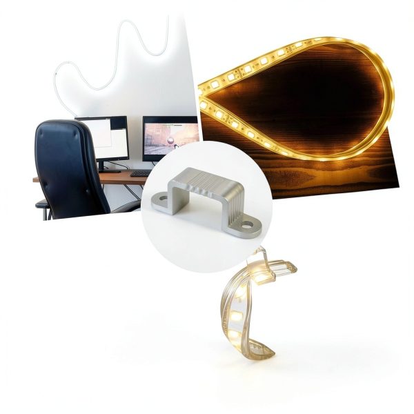 TIXIPEM Neon Light Clips Plastic Mounting 16x19mm-1