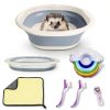 WEWAYKGJ Hedgehog Bath Set Collapsible Tub Nail Clipper-0