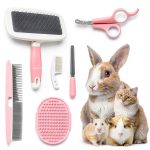 Crafterlife Pet Grooming Kit Slicker Brush Nail Clipper Comb-0