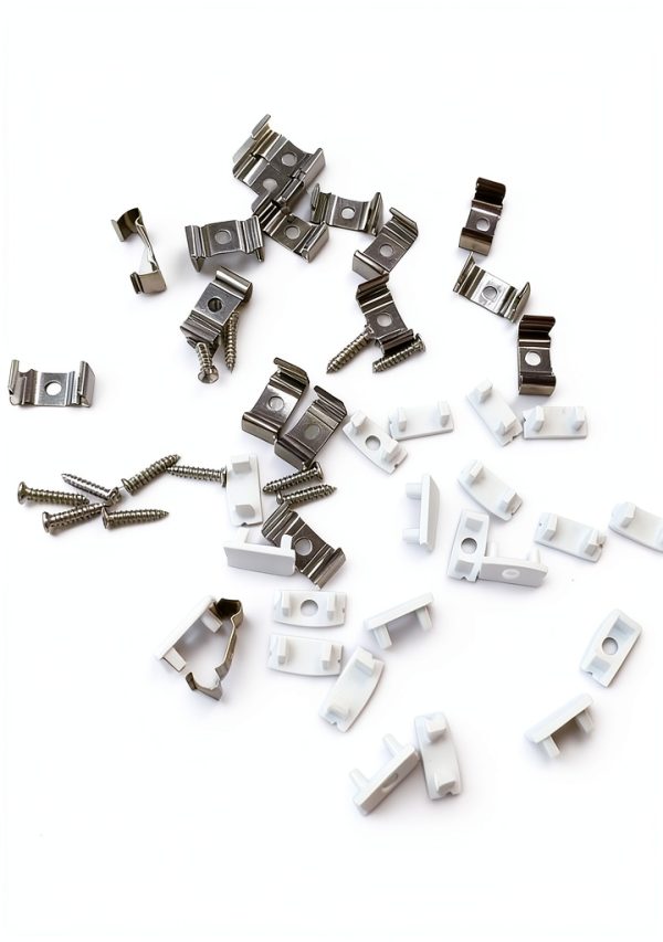 SXYYDSG U-Shape Clips Wall Mount Stainless Steel Set of 48-3