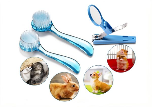 Mudder Hedgehog Grooming Kit Soft Brush Nail Clipper-6