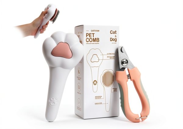 BSONEDO Pet Grooming Kit Deshedding Brush Nail Clipper-0