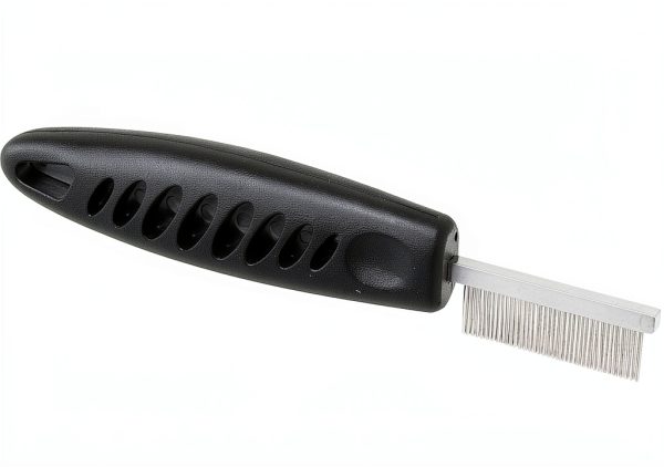 PetEdge Grooming Comb Stainless Steel Teeth Ergonomic Handle-0