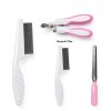 HAEZU Small Animal Grooming Kit Stainless Steel Comb Shed-1