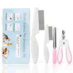 HAEZU Small Animal Grooming Kit Stainless Steel Comb Shed-0