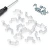 TIXIPEM Neon Light Clips Plastic Mounting 16x19mm-3