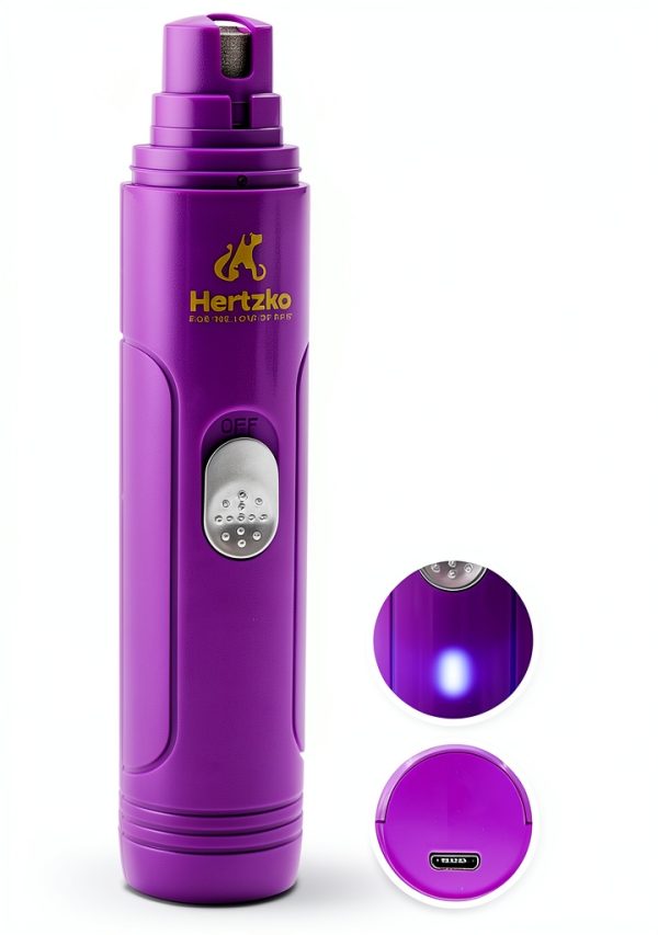 Hertzko Pet Nail Grinder Quiet Rechargeable Diamond Bit-3