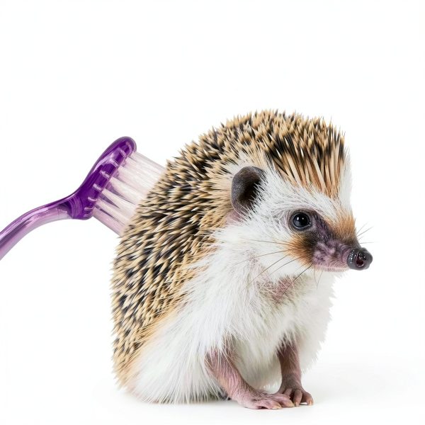 WEWAYKGJ Hedgehog Bath Set Collapsible Tub Nail Clipper-3