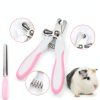 HAEZU Small Animal Grooming Kit Stainless Steel Comb Shed-2