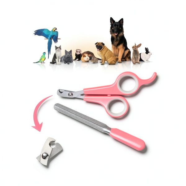 Crafterlife Pet Grooming Kit Slicker Brush Nail Clipper Comb-6