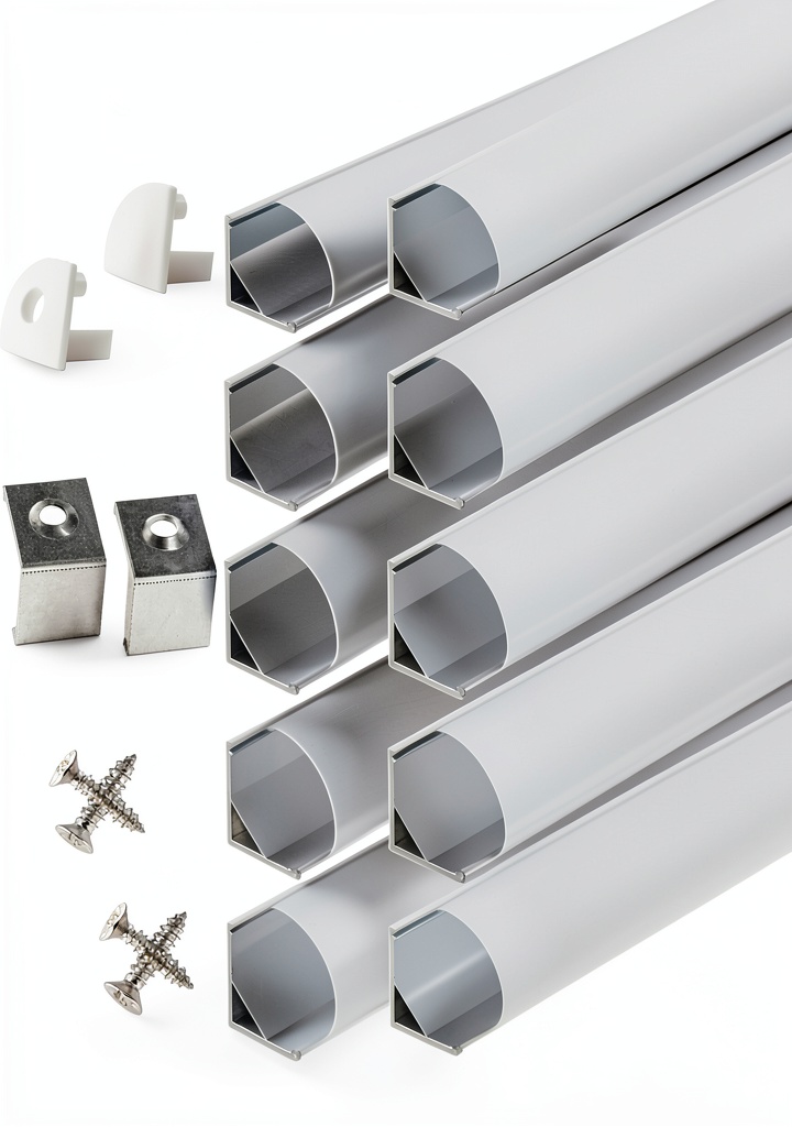 StarlandLed V‑Shape LED channel installed under a kitchen cabinet