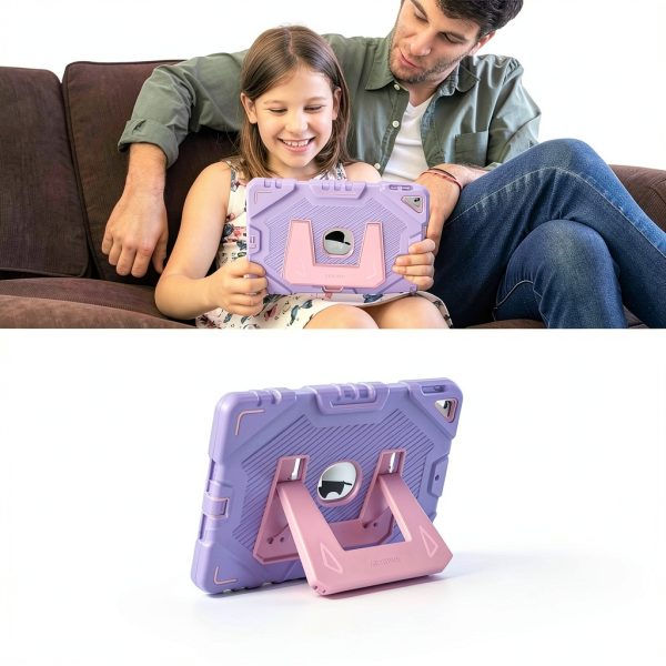 FINTIE Rugged iPad 10.2" Case for 7th-9th Gen with Kickstand Purple-6