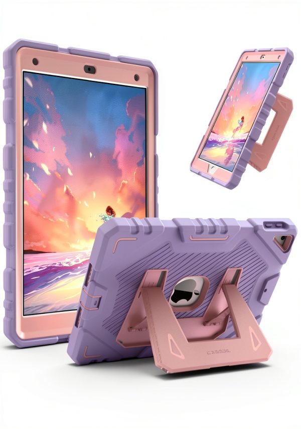 FINTIE Rugged iPad 10.2" Case for 7th-9th Gen with Kickstand Purple-0