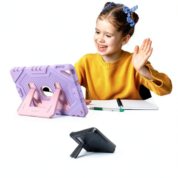 FINTIE Rugged iPad 10.2" Case for 7th-9th Gen with Kickstand Purple-4