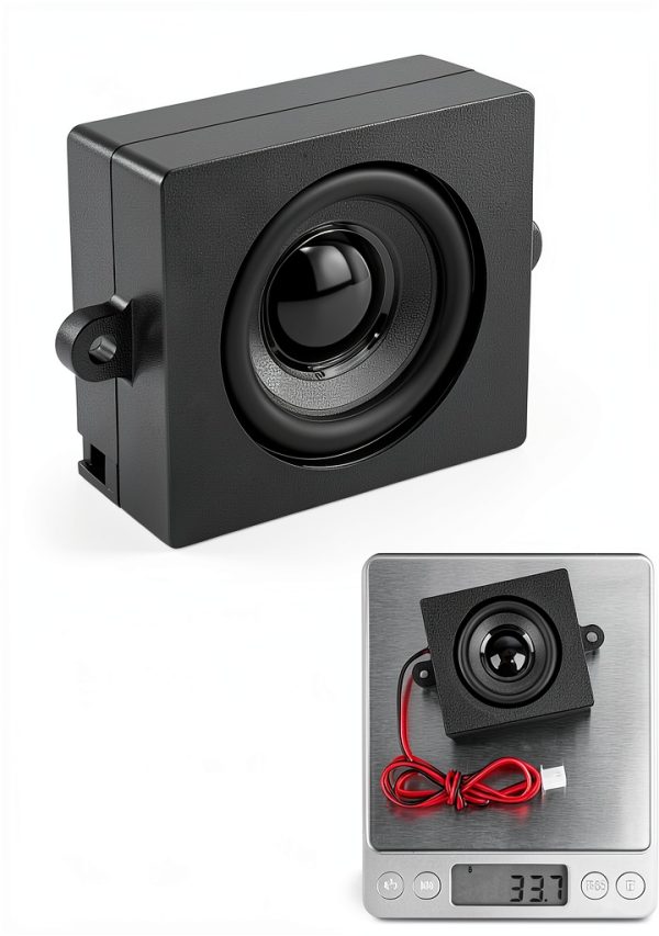 2pcs Speaker 5W 4Ω Cavity Loudspeaker for Arduino Black 5cm-4
