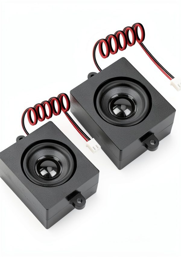 2pcs Speaker 5W 4Ω Cavity Loudspeaker for Arduino Black 5cm-6