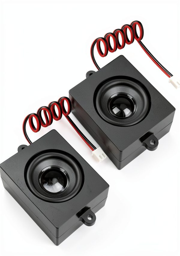 2pcs Speaker 5W 4Ω Cavity Loudspeaker for Arduino Black 5cm-0