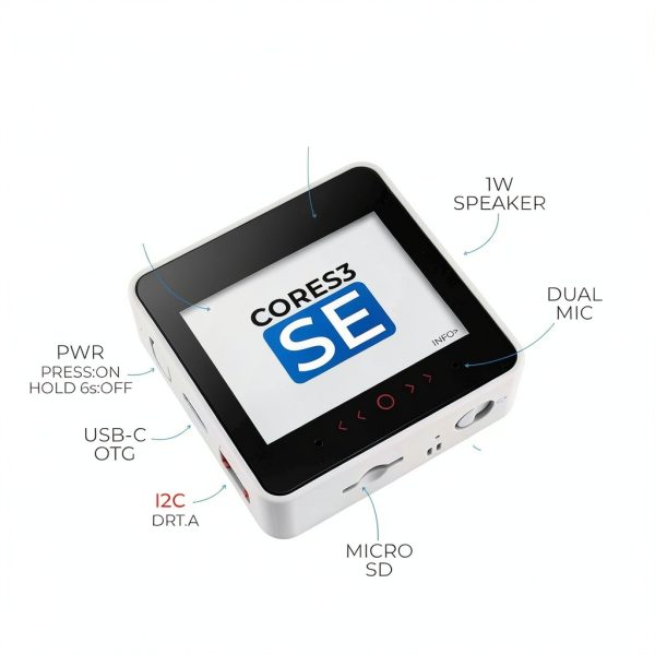 M5Stack CoreS3 SE IoT Controller without Battery Bottom-0