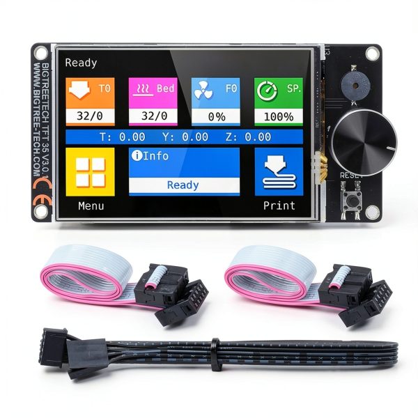 BIGTREETECH TFT35 V3.0.1 Touch Screen Display with Two Working Modes Smart Controller Panel Compatible with LCD12864 WiFi for Octopus V1.1/ SKR V1.4 Turbo/SKR 3/Manta M4P/M5P SKR 3 Ender 3 3D Printer-0